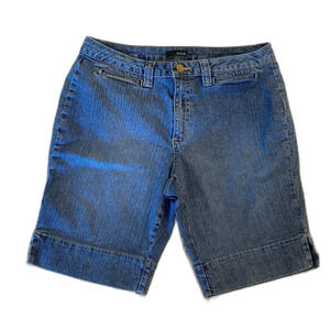 A.N.A. women’s Walking Shorts Size 12P Denim Long Bermuda for Summer
